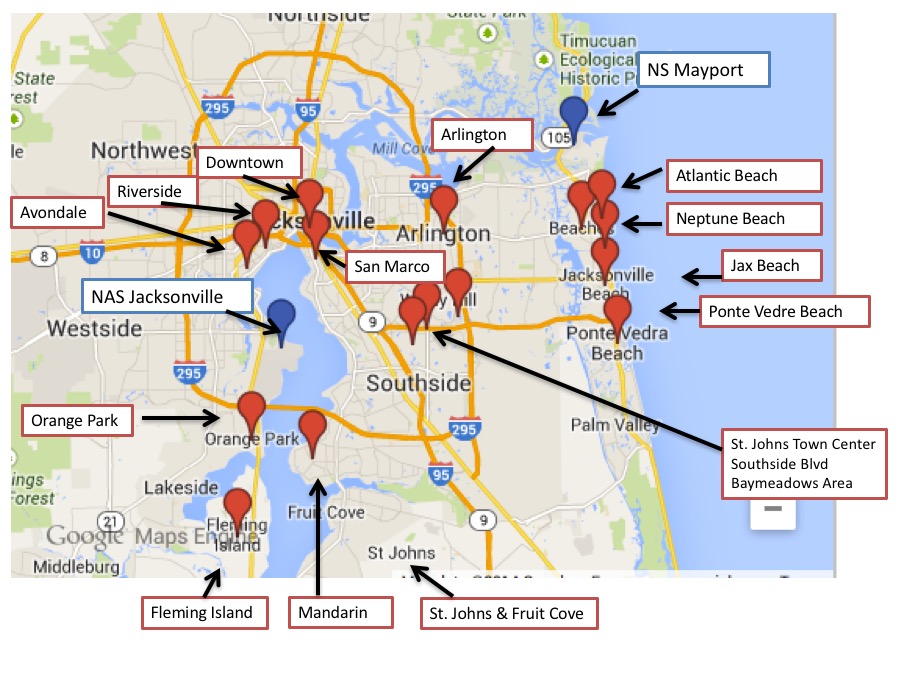 where to live in Jacksonville FL